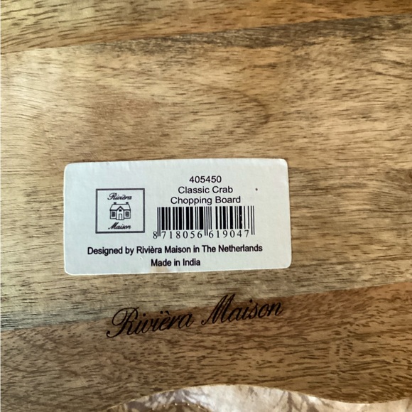 NWT Riviera Maison Hardwood Cutting Board - Picture 5 of 5